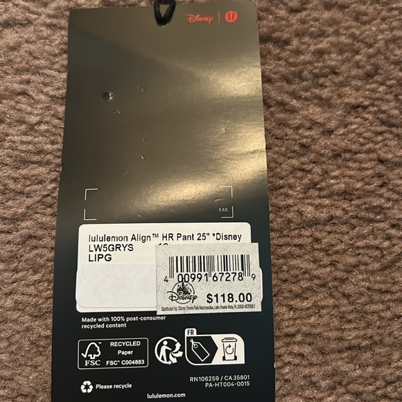 Lululemon Disney Align HR Pant size 12 - Picture 6 of 6